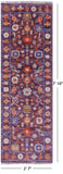 Purple Turkish Oushak Handmade Wool Runner Rug - 2' 7" X 7' 10" - Golden Nile