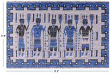 Navajo Design Gabbeh Handmade Wool Rug - 5' 8" X 9' 2" - Golden Nile