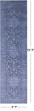 Grey Heriz Serapi Hand Knotted Wool & Silk Runner Rug - 2' 7" X 10' 3" - Golden Nile