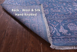Blue Heriz Serapi Hand Knotted Wool & Silk Rug - 8' 2" X 10' 1" - Golden Nile