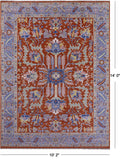 Persian Heriz Serapi Hand Knotted Wool Rug - 10' 2" X 14' 0" - Golden Nile