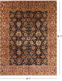 Persian Tabriz Handmade Wool Rug - 12' 1" X 16' 1" - Golden Nile