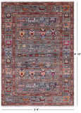 Tribal Persian Gabbeh Hand Knotted Wool Rug - 3' 4" X 4' 10" - Golden Nile