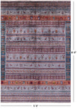 Tribal Persian Gabbeh Hand Knotted Wool Rug - 5' 6" X 8' 0" - Golden Nile