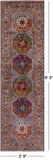 Turkmen Ersari Hand Knotted Wool Runner Rug - 2' 9" X 9' 3" - Golden Nile