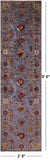 Grey Peshawar Hand Knotted Wool Runner Rug - 2' 8" X 9' 8" - Golden Nile