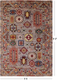Turkmen Ersari Hand Knotted Wool Rug - 5' 8" X 8' 2" - Golden Nile