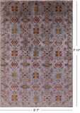 Peshawar Hand Knotted Wool Rug - 5' 7" X 7' 11" - Golden Nile