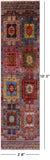 Tribal Persian Hand Knotted Wool Runner Rug - 2' 8" X 10' 3" - Golden Nile
