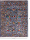 Peshawar Handmade Wool Rug - 5' 11" X 7' 11" - Golden Nile