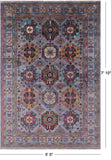 Turkmen Ersari Hand Knotted Wool Rug - 5' 5" X 7' 10" - Golden Nile
