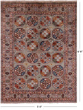 Turkmen Ersari Hand Knotted Wool Rug - 5' 0" X 6' 6" - Golden Nile