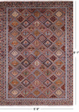 Tribal Persian Gabbeh Hand Knotted Wool Rug - 5' 9" X 8' 1" - Golden Nile