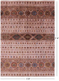 Khorjin Persian Gabbeh Handmade Wool Rug - 5' 8" X 7' 9" - Golden Nile