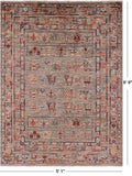 Tribal Persian Gabbeh Hand Knotted Wool Rug - 5' 1" X 6' 9" - Golden Nile
