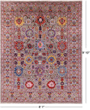 Persian Fine Serapi Hand Knotted Wool Rug - 8' 1" X 9' 10" - Golden Nile