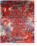 Persian Fine Serapi Hand Knotted Wool Rug - 7' 11" X 9' 9" - Golden Nile