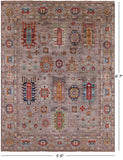 Turkmen Ersari Hand Knotted Wool Rug - 5' 0" X 6' 7" - Golden Nile