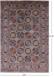 Turkmen Ersari Hand Knotted Wool Rug - 6' 9" X 9' 10" - Golden Nile