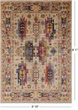 Persian Fine Serapi Hand Knotted Wool Rug - 5' 10" X 8' 1" - Golden Nile