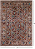 Turkmen Ersari Hand Knotted Wool Rug - 5' 7" X 7' 9" - Golden Nile