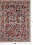 Turkmen Ersari Handmade Wool Rug - 5' 0" X 6' 9" - Golden Nile