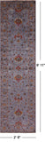 Peshawar Hand Knotted Wool Runner Rug - 2' 8" X 9' 11" - Golden Nile