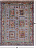 Persian Hand Knotted Wool Rug - 5' 0" X 6' 9" - Golden Nile