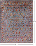 Peshawar Hand Knotted Wool Rug - 8' 1" X 10' 2" - Golden Nile