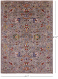 Peshawar Hand Knotted Wool Rug - 4' 11" X 6' 11" - Golden Nile