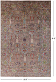 Peshawar Hand Knotted Wool Rug - 6' 9" X 9' 9" - Golden Nile
