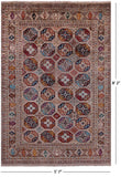 Turkmen Ersari Hand Knotted Wool Rug - 5' 7" X 8' 2" - Golden Nile