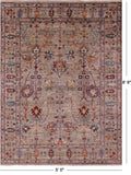 Peshawar Handmade Wool Rug - 5' 0" X 6' 9" - Golden Nile