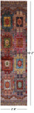 Tribal Persian Hand Knotted Wool Runner Rug - 2' 8" X 10' 2" - Golden Nile