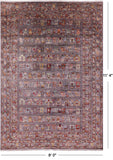 Tribal Persian Gabbeh Handmade Wool Rug - 8' 0" X 11' 4" - Golden Nile