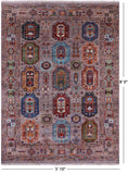Turkmen Ersari Hand Knotted Wool Rug - 5' 10" X 8' 0" - Golden Nile