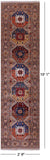 Turkmen Ersari Hand Knotted Wool Runner Rug - 2' 9" X 10' 1" - Golden Nile