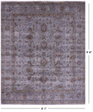 Persian Tabriz Hand Knotted Wool Rug - 8' 1" X 9' 8" - Golden Nile