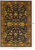 Heriz Serapi Hand Knotted Wool Rug - 6' 7" X 9' 6" - Golden Nile