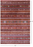 Khorjin Persian Gabbeh Hand Knotted Wool Rug - 7' 0" X 9' 11" - Golden Nile