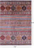 Khorjin Persian Gabbeh Handmade Wool Rug - 5' 9" X 8' 4" - Golden Nile