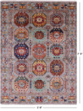 Turkmen Ersari Hand Knotted Wool Rug - 5' 9" X 7' 9" - Golden Nile