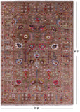 Peshawar Hand Knotted Wool Rug - 5' 9" X 8' 5" - Golden Nile