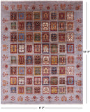 Grey Garden Design Persian Hand Knotted Wool Rug - 8' 2" X 10' 3" - Golden Nile