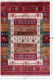 Tribal Persian Gabbeh Hand Knotted Wool Rug - 2' 7" X 4' 0" - Golden Nile