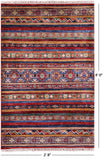 Khorjin Persian Gabbeh Hand Knotted Wool Rug - 2' 8" X 4' 0" - Golden Nile