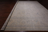 Ivory Square Turkish Oushak Hand Knotted Wool Rug - 15' 5" X 15' 8"