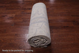 Ivory Square Turkish Oushak Hand Knotted Wool Rug - 15' 5" X 15' 8"