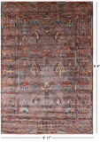 Peshawar Hand Knotted Wool Rug - 6' 11" X 9' 9" - Golden Nile