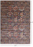 Turkmen Ersari Hand Knotted Wool Rug - 5' 9" X 8' 3" - Golden Nile